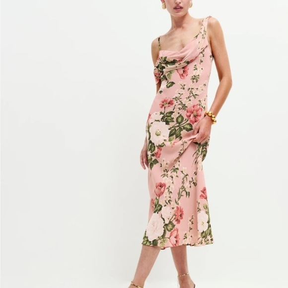 NWT Reformation Reya Dress Rose Garden - Picture 2 of 5